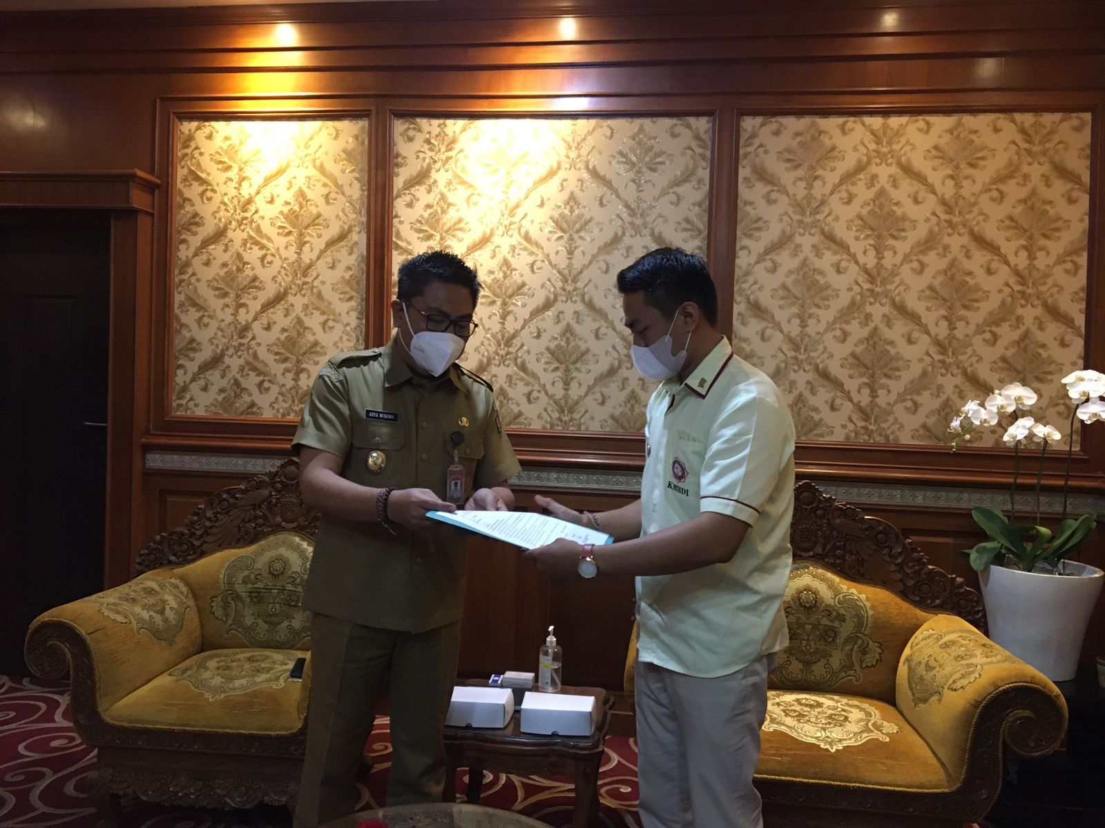 podiumnews.com-Bertemu Wakil Walikota, KMHDI Denpasar Sampaikan Berbagai Rekomendasi